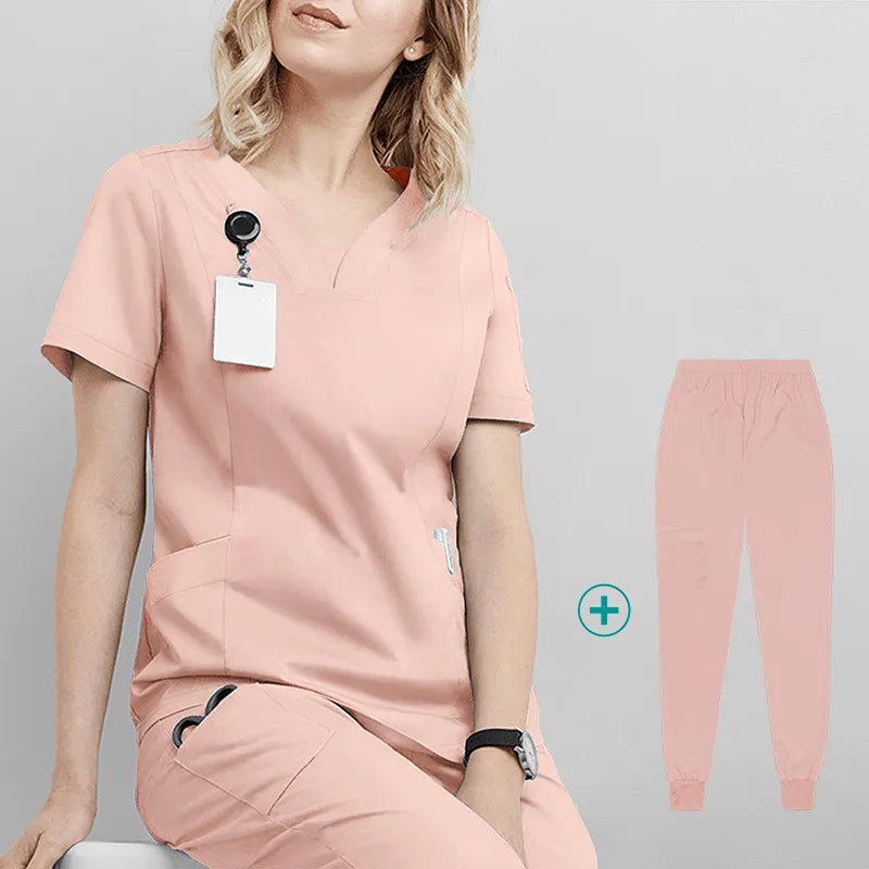 Uniforme para atividades da área da saúde. Roupa de trabalho com beleza. Tunica clinica.